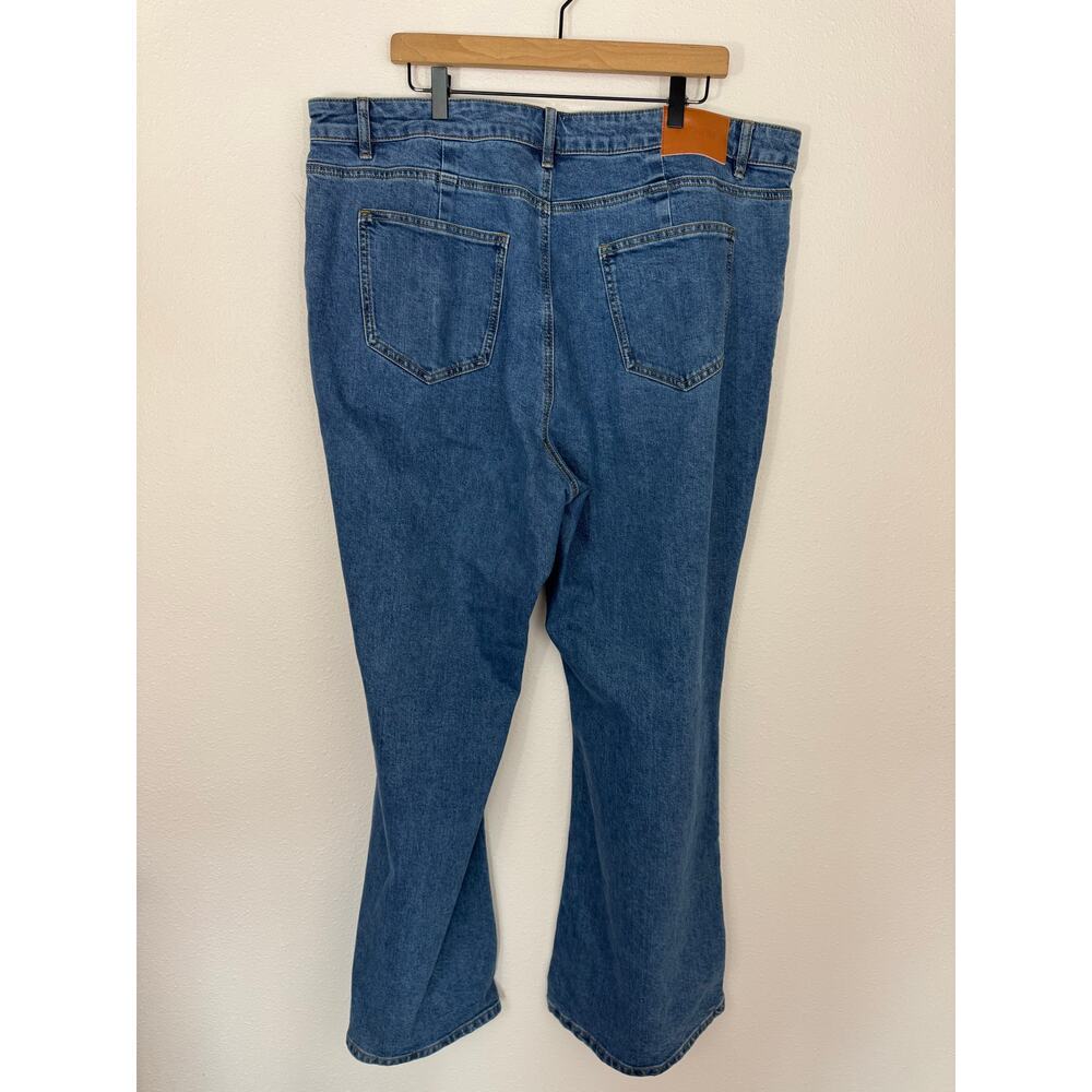 Princess Polly High Rise Flare Jeans Size 16
 Blue Denim - Picture 3 of 7